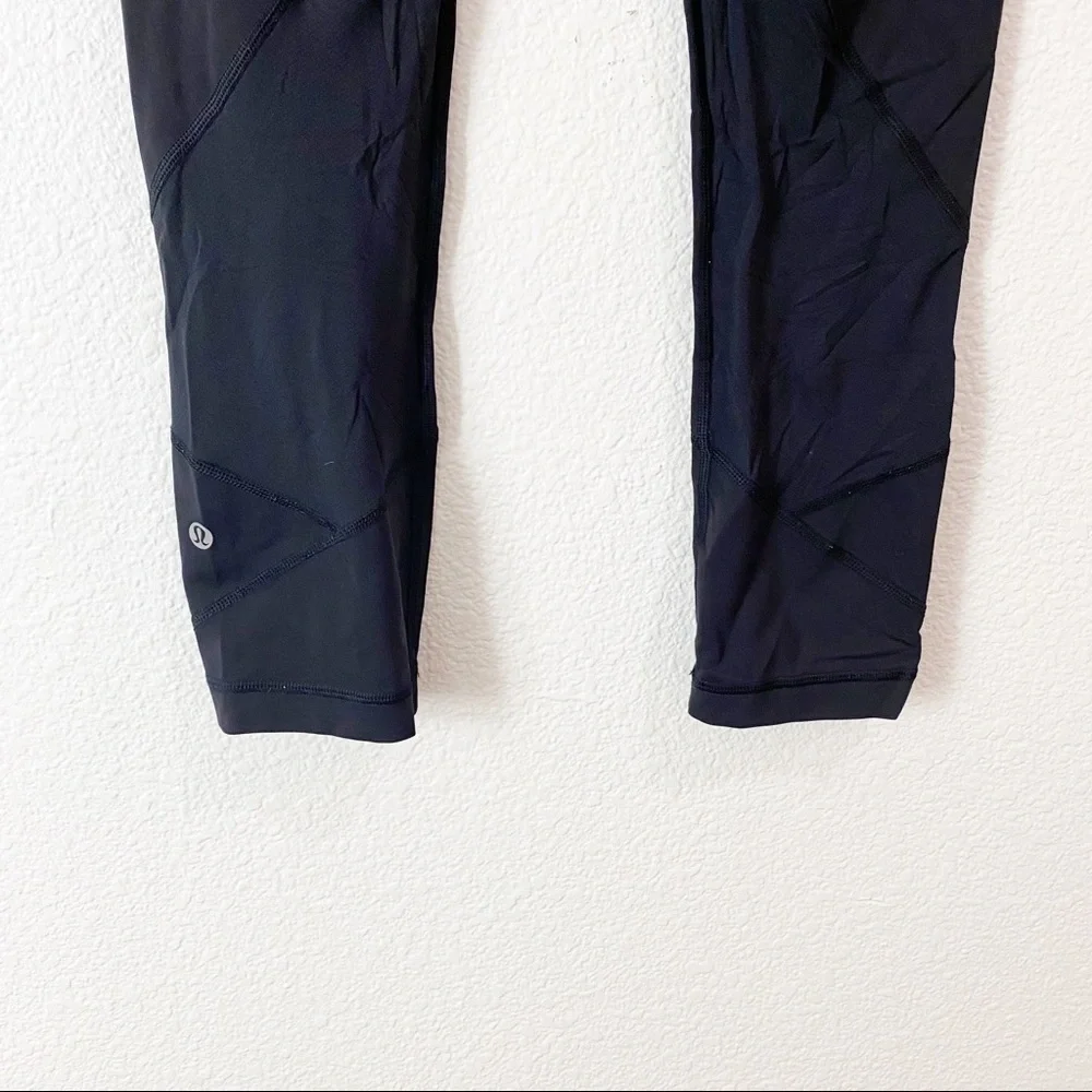 Lululemon- Black Inspire Crop Size 4